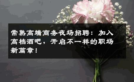常熟高端商务夜场招聘：加入高档酒吧，开启不一样的职场新篇章！