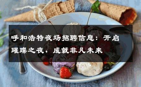 呼和浩特夜场招聘信息：开启璀璨之夜，成就非凡未来