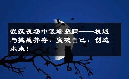 武汉夜场中低端招聘——机遇与挑战并存，突破自己，创造未来！