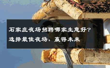 石家庄夜场招聘哪家生意好？选择最佳夜场，赢得未来