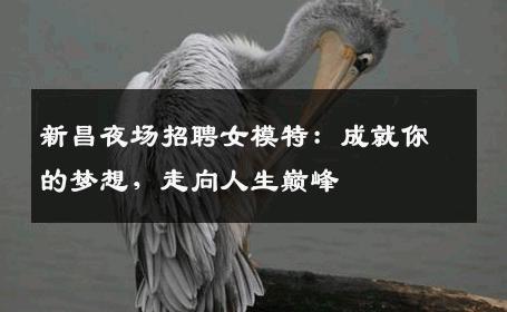 新昌夜场招聘女模特：成就你的梦想，走向人生巅峰