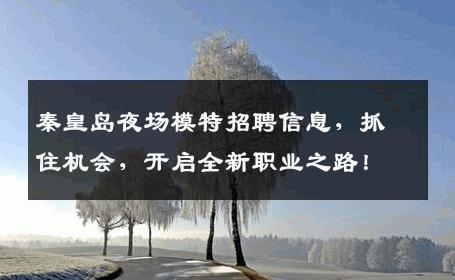 秦皇岛夜场模特招聘信息，抓住机会，开启全新职业之路！