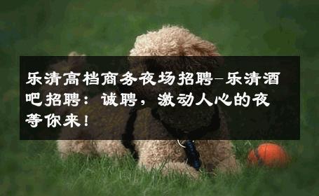 乐清高档商务夜场招聘-乐清酒吧招聘：诚聘，激动人心的夜等你来！