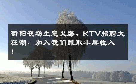 衡阳夜场生意火爆，KTV招聘大狂潮，加入我们赚取丰厚收入！