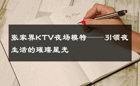 张家界KTV夜场模特——引领夜生活的璀璨星光