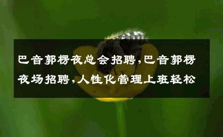 巴音郭楞夜总会招聘,巴音郭楞夜场招聘,人性化管理上班轻松