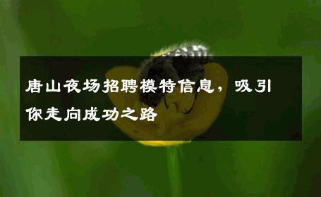 唐山夜场招聘模特信息，吸引你走向成功之路