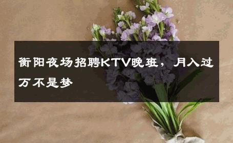 衡阳夜场招聘KTV晚班，月入过万不是梦