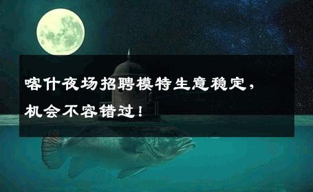喀什夜场招聘模特生意稳定，机会不容错过！