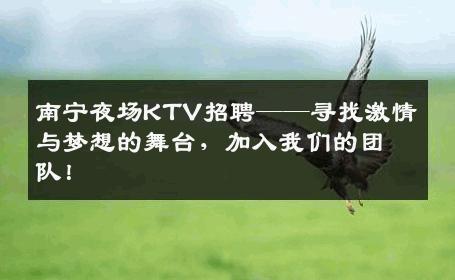 南宁夜场KTV招聘——寻找激情与梦想的舞台，加入我们的团队！