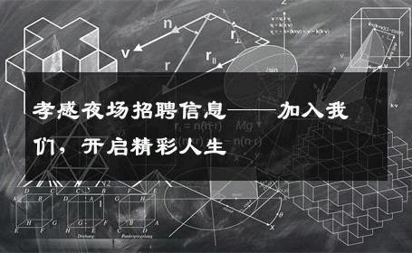 孝感夜场招聘信息——加入我们，开启精彩人生