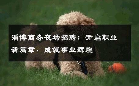 淄博商务夜场招聘：开启职业新篇章，成就事业辉煌