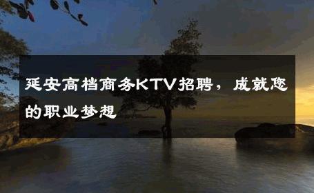 延安高档商务KTV招聘，成就您的职业梦想