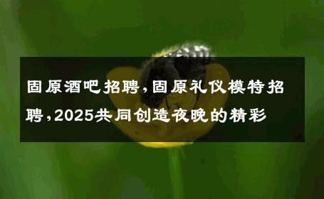 固原酒吧招聘,固原礼仪模特招聘,2025共同创造夜晚的精彩