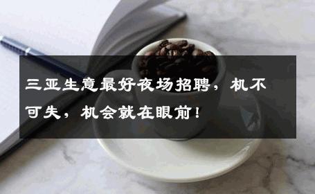 三亚生意最好夜场招聘，机不可失，机会就在眼前！
