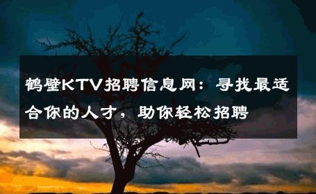 鹤壁KTV招聘信息网：寻找最适合你的人才，助你轻松招聘