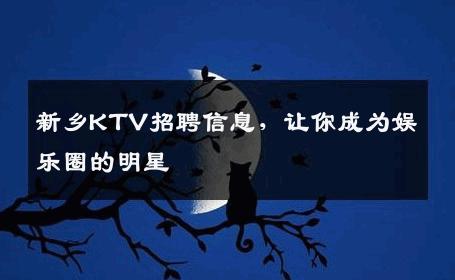 新乡KTV招聘信息，让你成为娱乐圈的明星