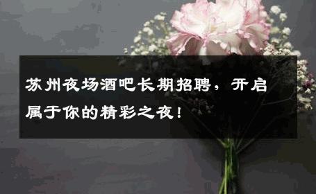 苏州夜场酒吧长期招聘，开启属于你的精彩之夜！