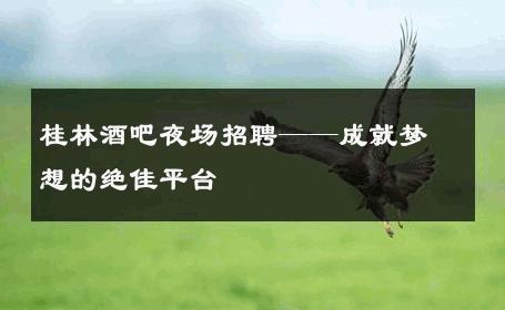 桂林酒吧夜场招聘——成就梦想的绝佳平台