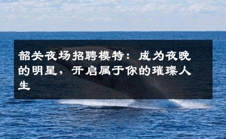韶关夜场招聘模特：成为夜晚的明星，开启属于你的璀璨人生