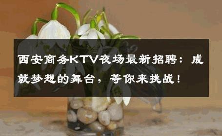 西安商务KTV夜场最新招聘：成就梦想的舞台，等你来挑战！