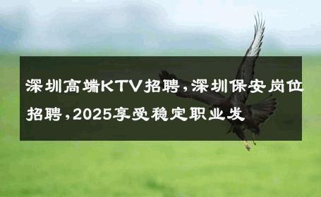 深圳高端KTV招聘,深圳保安岗位招聘,2025享受稳定职业发