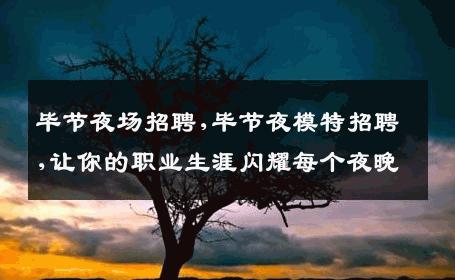 毕节夜场招聘,毕节夜模特招聘,让你的职业生涯闪耀每个夜晚