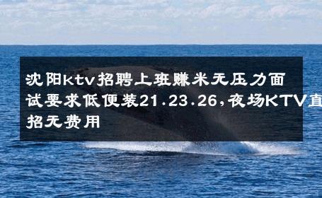 沈阳ktv招聘上班赚米无压力面试要求低便装21.23.26,夜场KTV直招无费用