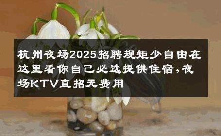 杭州夜场2025招聘规矩少自由在这里看你自己必选提供住宿,夜场KTV直招无费用
