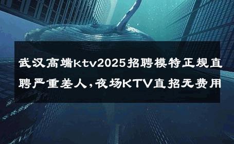 武汉高端ktv2025招聘模特正规直聘严重差人,夜场KTV直招无费用