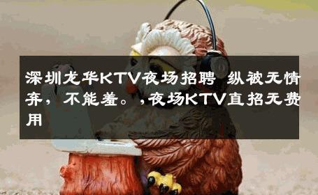深圳龙华KTV夜场招聘 纵被无情弃，不能羞。,夜场KTV直招无费用