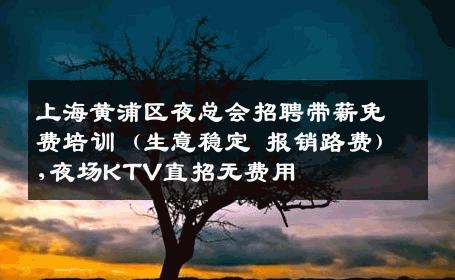 上海黄浦区夜总会招聘带薪免费培训（生意稳定 报销路费）,夜场KTV直招无费用