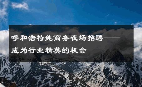 呼和浩特纯商务夜场招聘——成为行业精英的机会