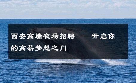 西安高端夜场招聘——开启你的高薪梦想之门
