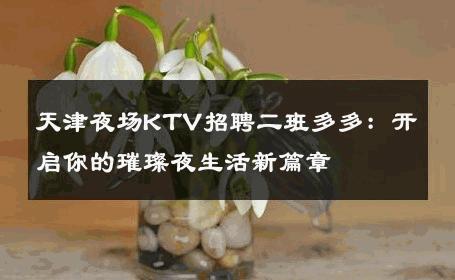 天津夜场KTV招聘二班多多：开启你的璀璨夜生活新篇章