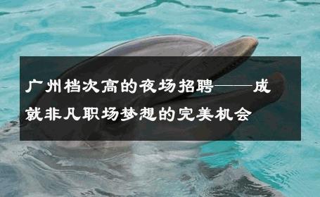 广州档次高的夜场招聘——成就非凡职场梦想的完美机会