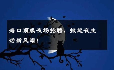 海口顶级夜场招聘，掀起夜生活新风潮！