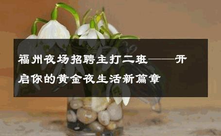 福州夜场招聘主打二班——开启你的黄金夜生活新篇章