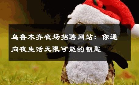 乌鲁木齐夜场招聘网站：你通向夜生活无限可能的钥匙