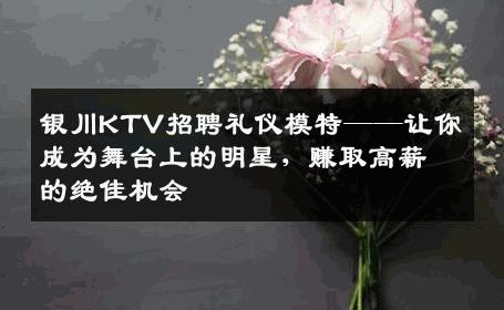 银川KTV招聘礼仪模特——让你成为舞台上的明星，赚取高薪的绝佳机会