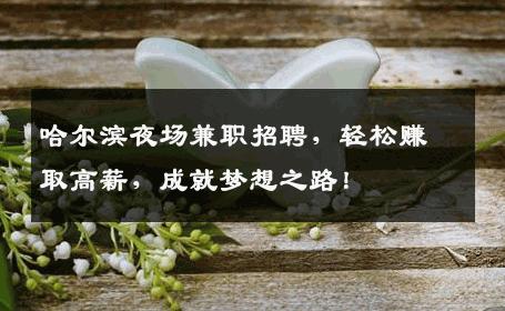 哈尔滨夜场兼职招聘，轻松赚取高薪，成就梦想之路！