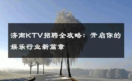 济南KTV招聘全攻略：开启你的娱乐行业新篇章