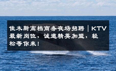 佳木斯高档商务夜场招聘｜KTV最新岗位，诚邀精英加盟，轻松等你来！