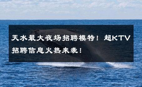 天水最大夜场招聘模特！超KTV招聘信息火热来袭！