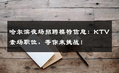 哈尔滨夜场招聘模特信息：KTV素场职位，等你来挑战！