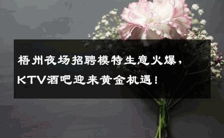 梧州夜场招聘模特生意火爆，KTV酒吧迎来黄金机遇！