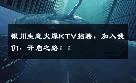 银川生意火爆KTV招聘，加入我们，开启之路！！