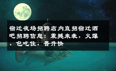 宿迁夜场招聘店内直招宿迁酒吧招聘信息：震撼来袭，火爆，包吃住，晋升快