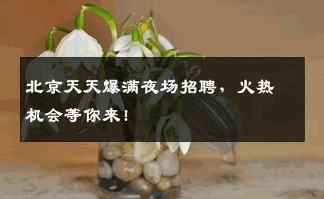 北京天天爆满夜场招聘，火热机会等你来！