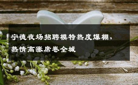 宁德夜场招聘模特热度爆棚，热情高涨席卷全城